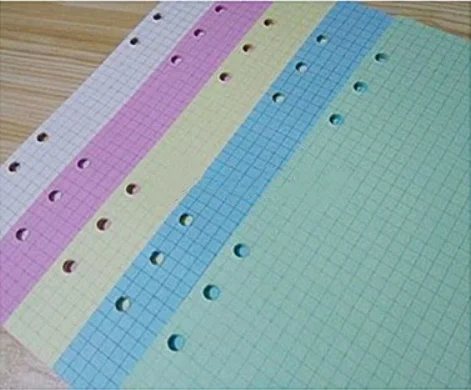 Recharge feuilles couleurs pour classeur A5/A6. Lot de 50 – Image 7