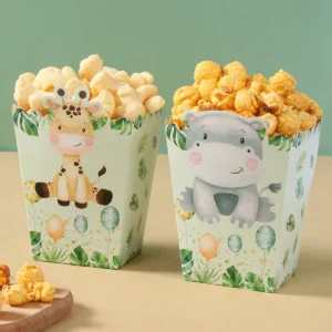 Boites à pop corn safari