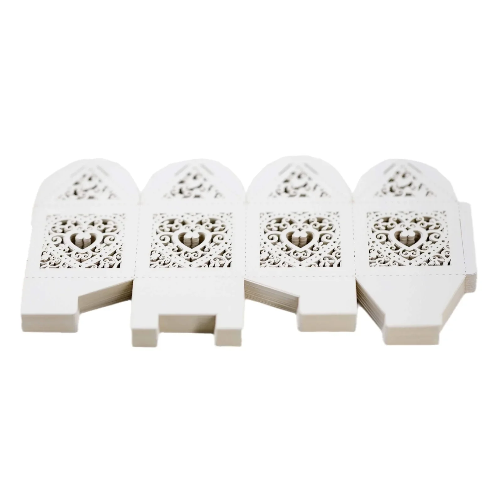 Contenants dragées coeur avec noeud. Lot de 10 – Image 4