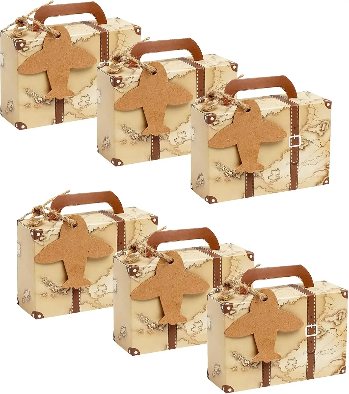 Contenants dragées valise voyage. Lot de 6 – Image 5