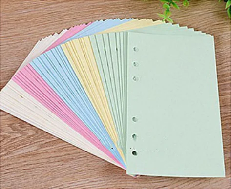 Recharge feuilles couleurs pour classeur A5/A6. Lot de 50 – Image 8