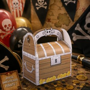 Boxe anniversaire coffre au trésor pirate
