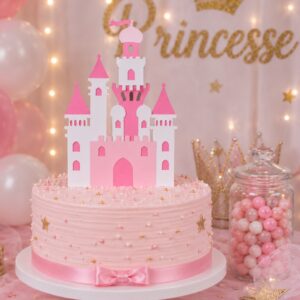 Cake topper château princesse