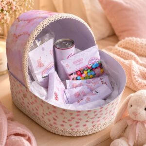 Coffret gourmandises personnalisées maternité