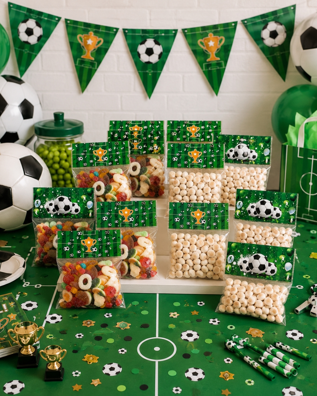 Sachets gourmandises football