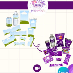 Kit papeterie gourmandises personnalisées
